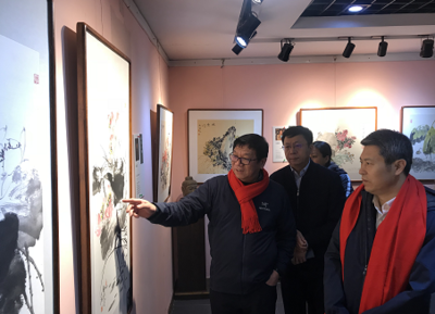 亓官良师生花鸟画作品展在沈报美术馆隆重开幕